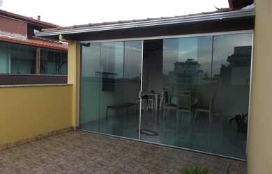 Imagem: O apartamento na cobertura possui 4 Dormitórios, 1 Banheiro