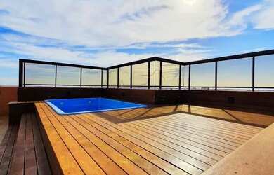 Imagem: O apartamento na cobertura possui 3 Dormitórios, 4 Banheiros