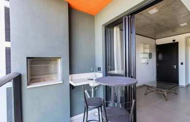 Imagem: O apartamento possui 1 Dormitório, 1 Banheiro, 34m² de Área