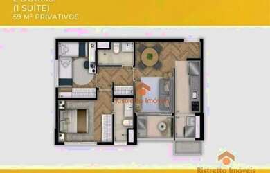 Imagem: Apartamento com 2 dormitórios à venda, 59 m² por R$ 543.480,80