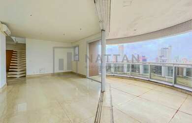 Imagem: O apartamento na cobertura possui 4 Dormitórios, 5 Banheiros