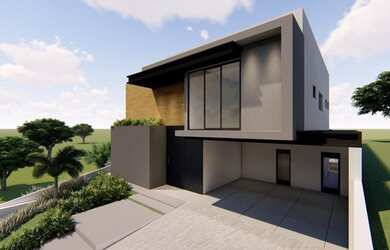 Imagem: A casa em condomínio possui 4 Dormitórios, 2 Banheiros, 2