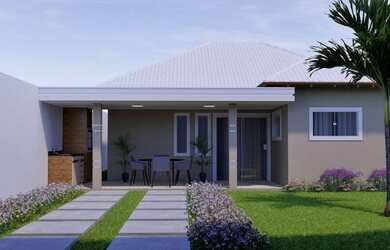 Imagem: A casa possui 2 Dormitórios, 2 Banheiros, 1 Vaga na garagem