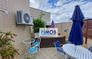 Imagem: O apartamento na cobertura possui 3 Dormitórios, 2 Banheiros