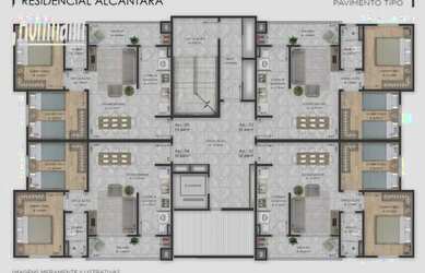 Imagem 11: Residencial Alcântara. Churrasqueira, Imóvel novo, 59m² de Áreae1...