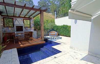 Imagem: A casa em condomínio possui 3 Dormitórios, 3 Banheiros, 2