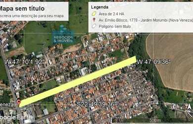 Imagem: O terreno possui 24220m² de Área e está localizado em Loteamento