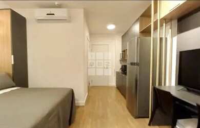 Imagem: O apartamento para alugar possui 1 Dormitório, 1 Banheiro e