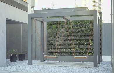 Imagem: O apartamento possui 1 Dormitório, 2 Banheiros, 1 Vaga na garagem