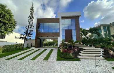 Imagem: A casa em condomínio possui 4 Dormitórios, 4 Banheiros, 5