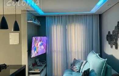 Imagem: O apartamento possui 2 Dormitórios, 1 Banheiro, 1 Vaga na garagem