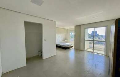 Imagem: O apartamento possui 1 Dormitório, 1 Banheiro, 1 Vaga na garagem