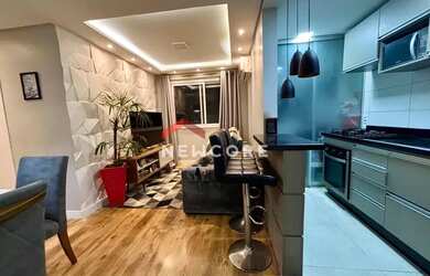 Imagem: O apartamento possui 2 Dormitórios, 1 Banheiro, 1 Vaga na garagem