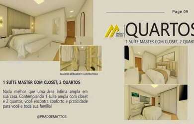 Imagem: A casa possui 3 Dormitórios, 3 Banheiros, 2 Vagas na garagem