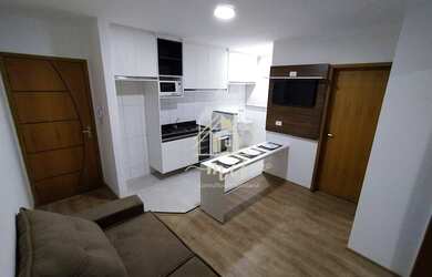 Imagem: O apartamento possui 2 Dormitórios, 1 Banheiro, 1 Vaga na garagem