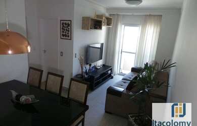 Imagem: O apartamento possui 2 Dormitórios, 1 Banheiro, 1 Vaga na garagem