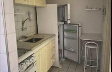 Imagem: O apartamento possui 1 Dormitório, 1 Banheiro, 1 Vaga na garagem