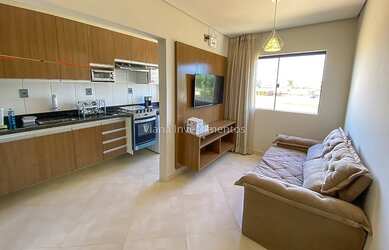 Imagem: O apartamento possui 2 Dormitórios, 1 Banheiro, 1 Vaga na garagem