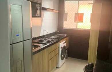 Imagem: O apartamento possui 2 Dormitórios, 1 Banheiro, 1 Vaga na garagem