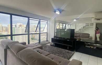 Imagem: O apartamento na cobertura possui 1 Dormitório, 2 Banheiros