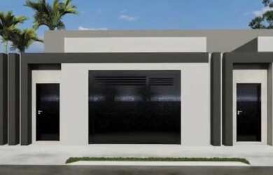 Imagem: A casa possui 3 Dormitórios, 2 Banheiros, 2 Vagas na garagem