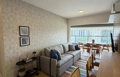 Imagem 5: Luxuoso apartamento mobiliado no centro de alphaville