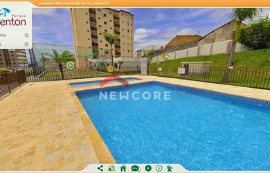 Imagem: O apartamento possui 2 Dormitórios, 1 Banheiro, 1 Vaga na garagem