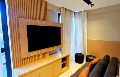 Imagem: O apartamento possui 1 Dormitório, 1 Banheiro, 32m² de Área