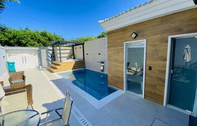 Imagem: A casa em condomínio possui 5 Dormitórios, 5 Banheiros, 4