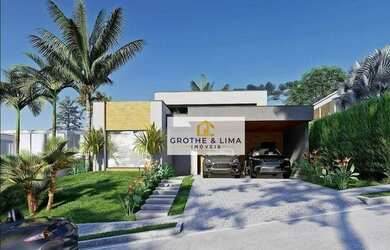 Imagem: A casa em condomínio possui 4 Dormitórios, 5 Banheiros, 2