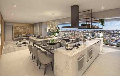 Imagem: O apartamento possui 4 Dormitórios, 5 Banheiros, 2 Vagas na