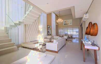 Imagem: A casa em condomínio possui 4 Dormitórios, 5 Banheiros, 5