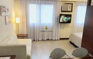 Imagem: O studio possui 1 Dormitório, 1 Banheiro, 1 Vaga na garagem