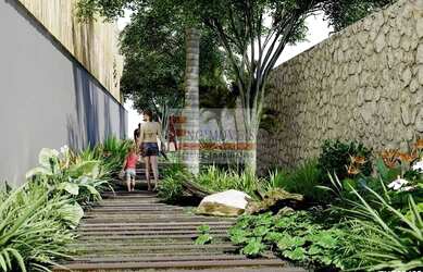 Imagem: A casa em condomínio possui 4 Dormitórios, 4 Banheiros, 2