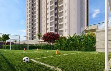 Imagem: O apartamento possui 2 Dormitórios, 1 Banheiro, 1 Vaga na garagem