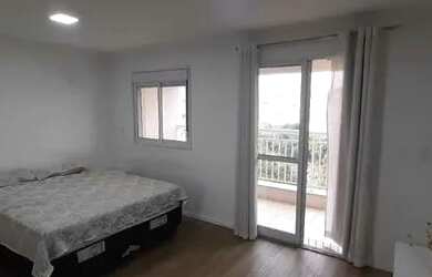 Imagem: A kitnet possui 1 Dormitório, 1 Banheiro, 1 Vaga na garagem