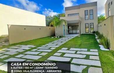 Imagem: A casa em condomínio possui 4 Dormitórios, 5 Banheiros, 3