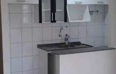 Imagem: O apartamento possui 1 Dormitório, 1 Banheiro, 1 Vaga na garagem