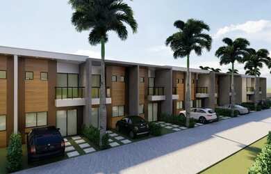 Imagem: A casa possui 3 Dormitórios, 3 Banheiros, 2 Vagas na garagem