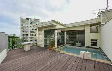 Imagem: O apartamento na cobertura possui 3 Dormitórios, 4 Banheiros