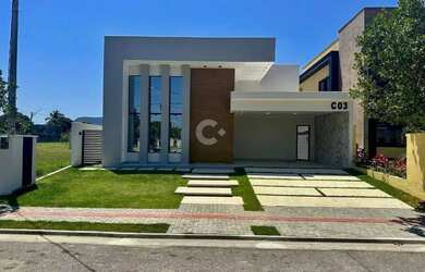 Imagem: A casa em condomínio possui 3 Dormitórios, 4 Banheiros, 4