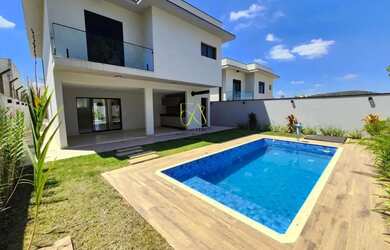 Imagem: A casa em condomínio possui 3 Dormitórios, 5 Banheiros, 4