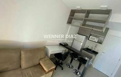 Imagem: O studio possui 1 Dormitório, 1 Banheiro, 1 Vaga na garagem