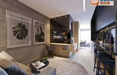 Imagem: O studio à venda possui 1 Dormitório, 1 Banheiro e 27m² de