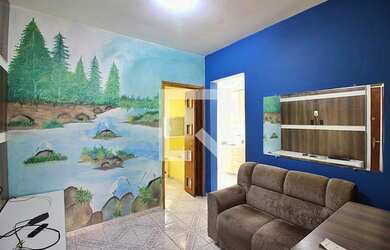 Imagem: O apartamento possui 1 Dormitório, 1 Banheiro, 1 Vaga na garagem