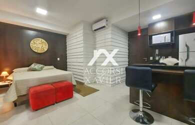 Imagem: O studio possui 1 Dormitório, 1 Banheiro, 1 Vaga na garagem