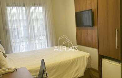 Imagem: O studio possui 1 Dormitório, 1 Banheiro, 1 Vaga na garagem