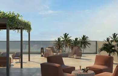 Imagem: O apartamento possui 1 Dormitório, 1 Banheiro, 1 Vaga na garagem