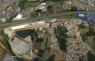 Imagem: O terreno possui 55.000m² de Área e está localizado em Jardim