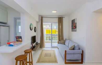 Imagem: O apartamento possui 1 Dormitório, 2 Banheiros, 46m² de Área